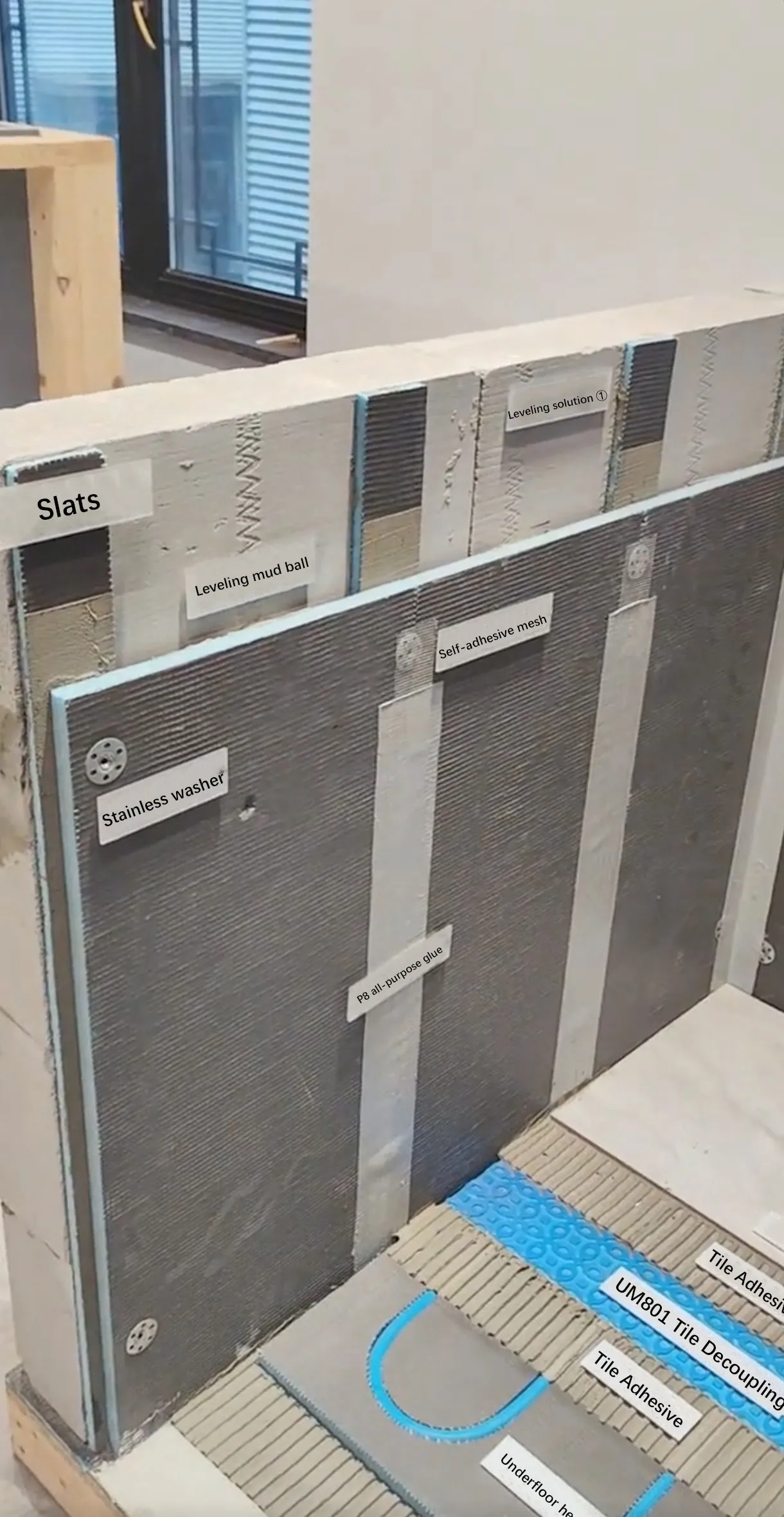 1-How to use tile backer board when the wall surface is very uneven?