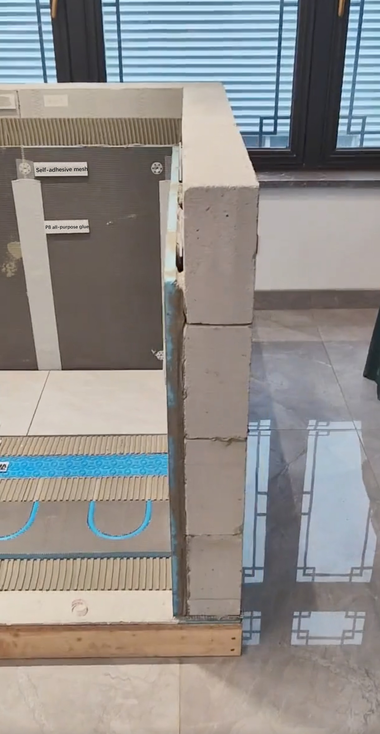 3-How to use tile backer board when the wall surface is a bit uneven?