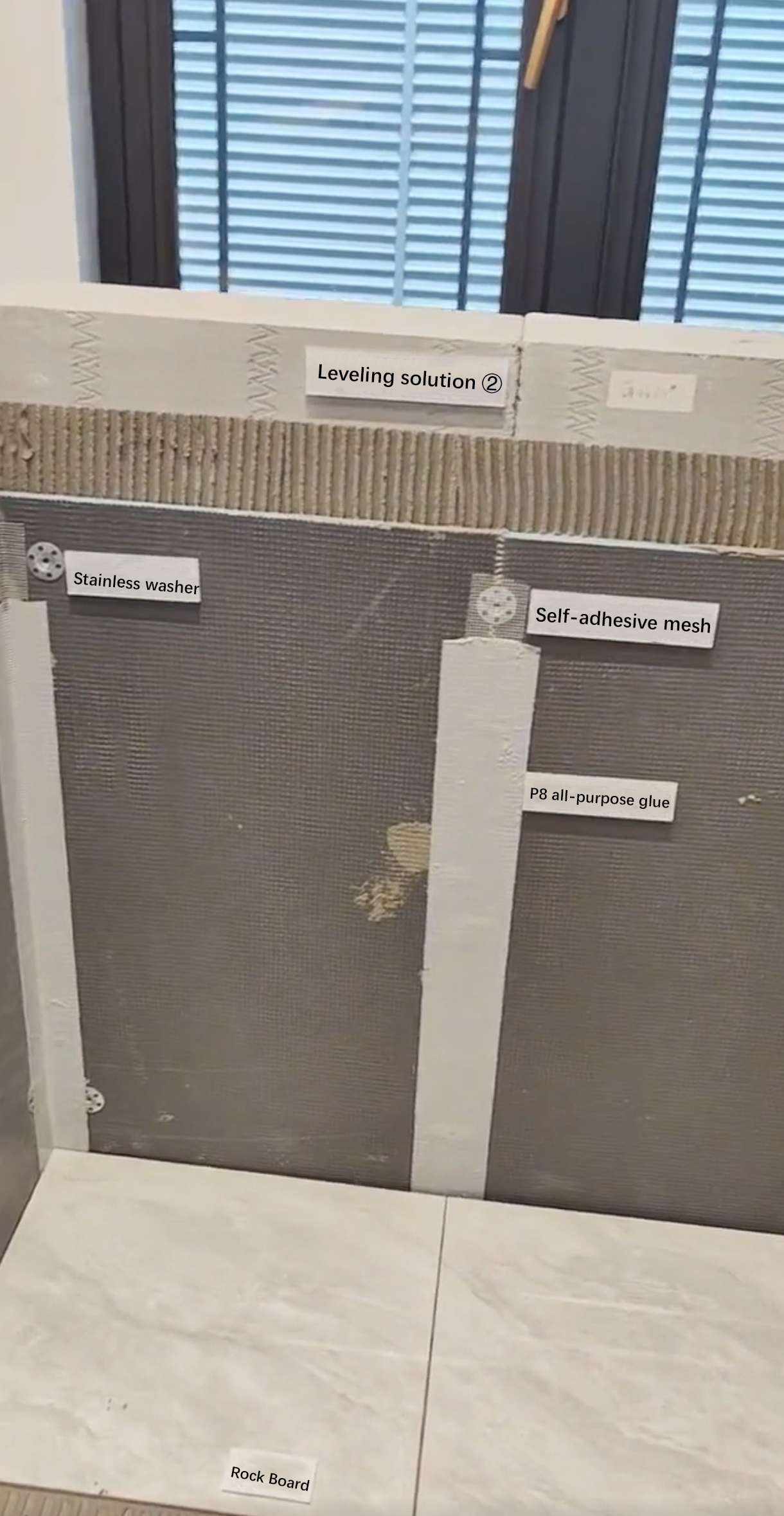 2-How to install the tile backer board when the wall is flat?cid=7